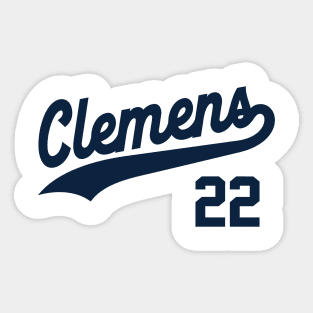 Clemens 22, New York Baseball Sticker